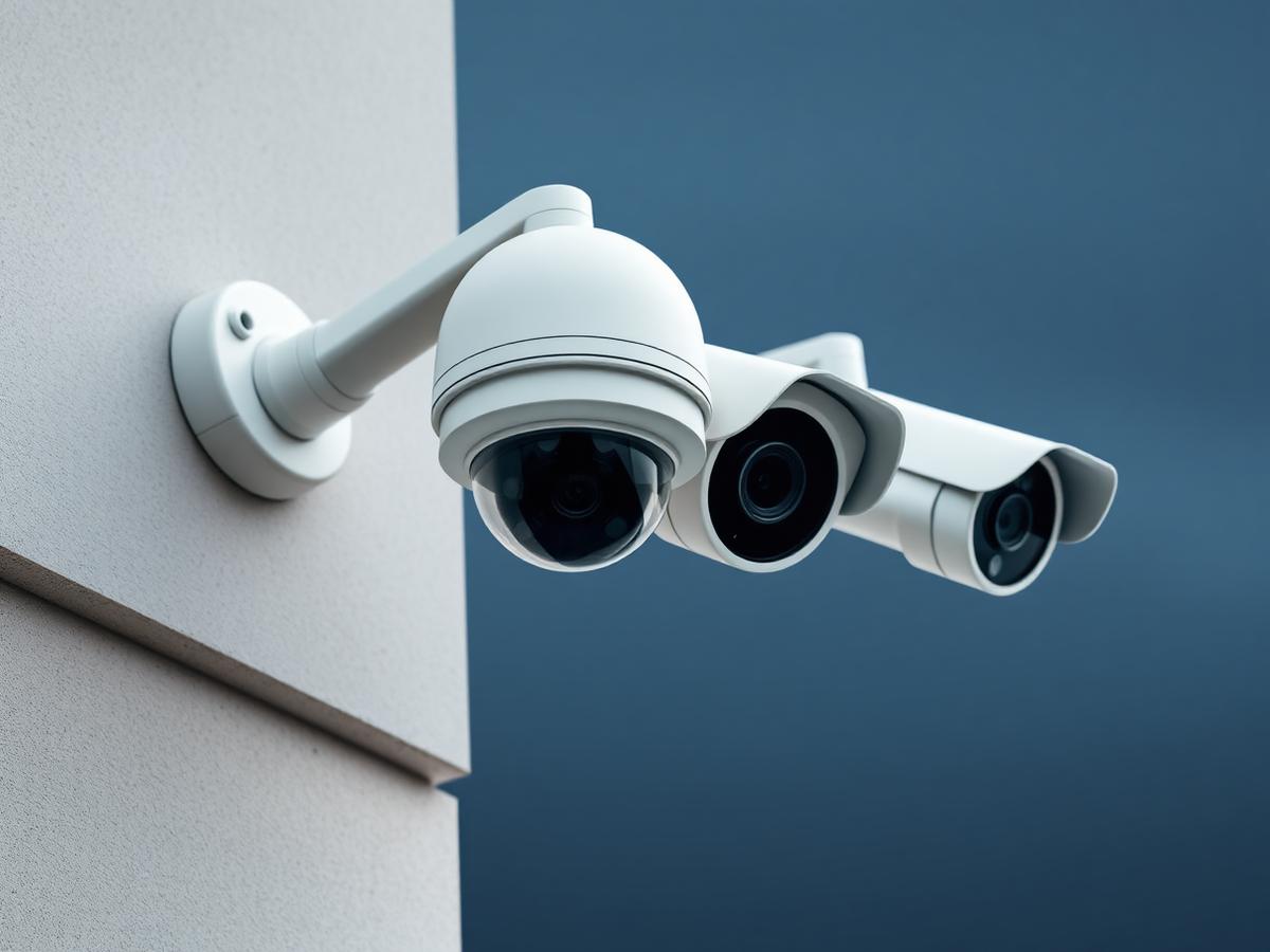 Professional CCTV cameras installed outside a building in Pune
